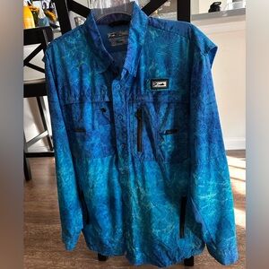 Pelagic Blue men’s long sleeve shirt size small